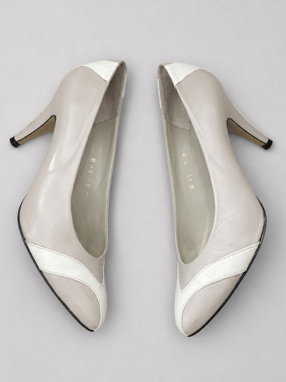 Vintage Grazia Ingledew’s Made in Spain Leather Cap Toe Pumps Size 5.5M
